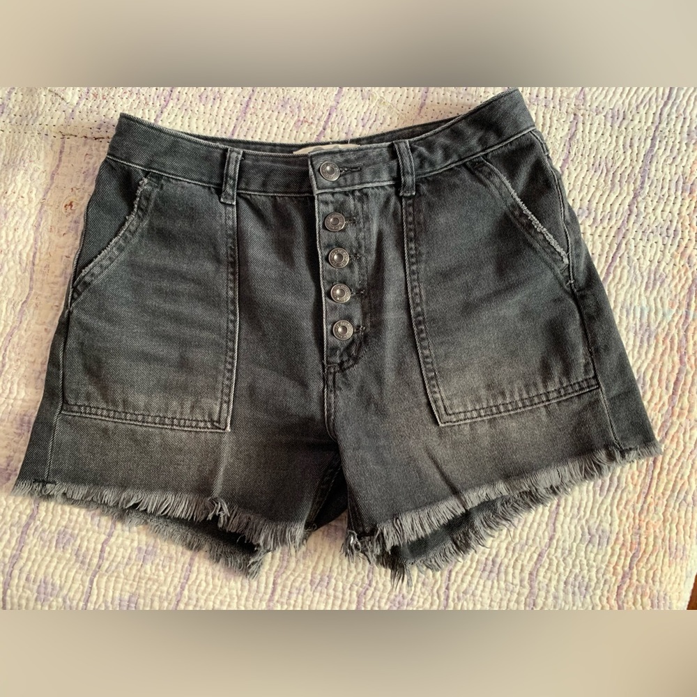 We the free high rise cut off denim shorts sz 26